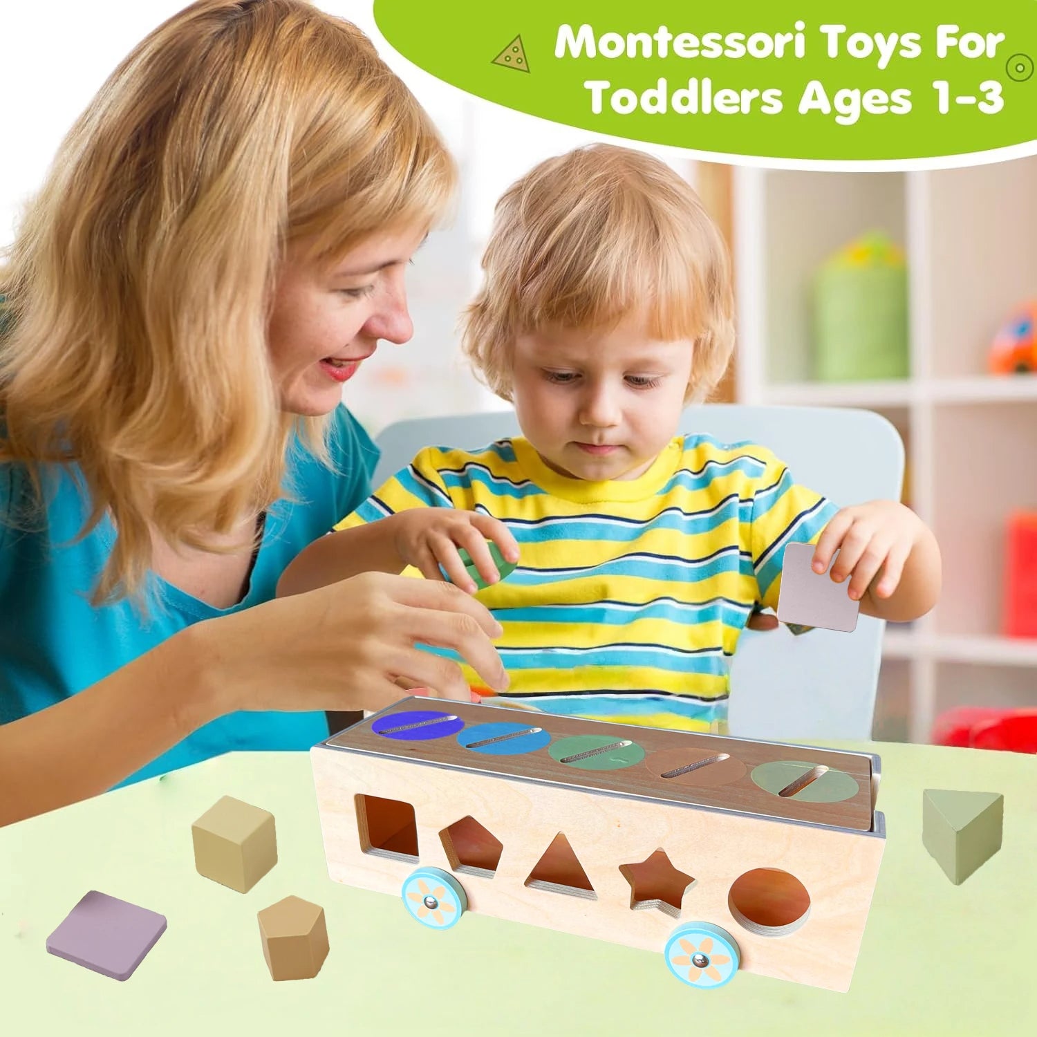 🌈 Montessori Wooden Sorting Box