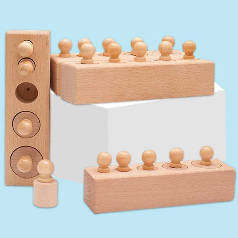 🔵 Montessori Knobbed Cylinder Socket