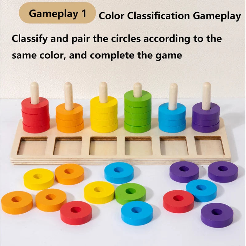 🎨 Wooden Color Matching Game