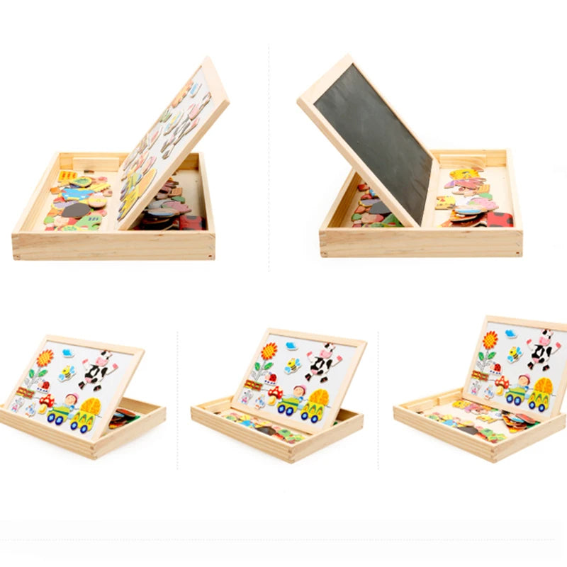 🎨 Wooden Multifunctional Puzzle