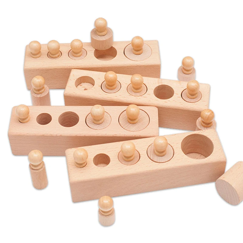 🔵 Montessori Knobbed Cylinder Socket