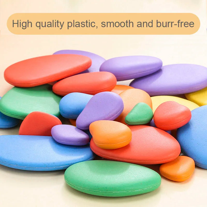 🌈 3D Montessori Rainbow Pebbles