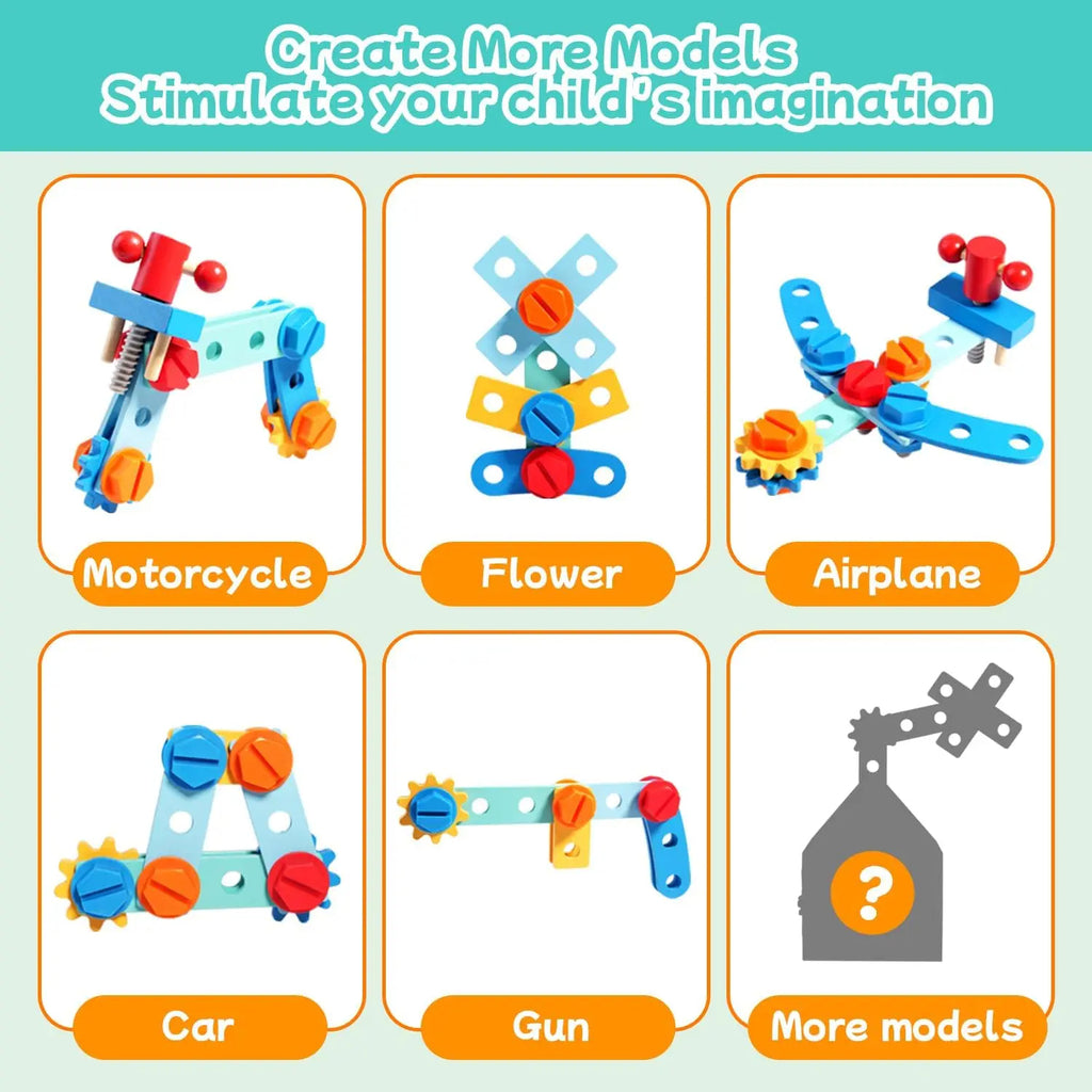 🔧 Children’s Wooden Toolbox Set