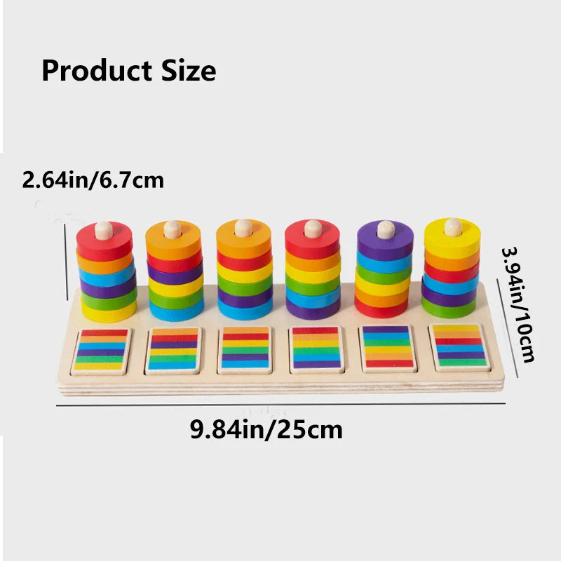 🎨 Wooden Color Matching Game