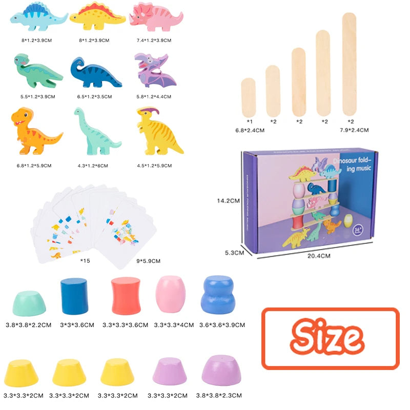 🦒 Animal Wooden Blocks