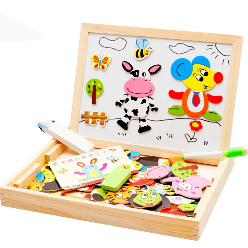 🎨 Wooden Multifunctional Puzzle